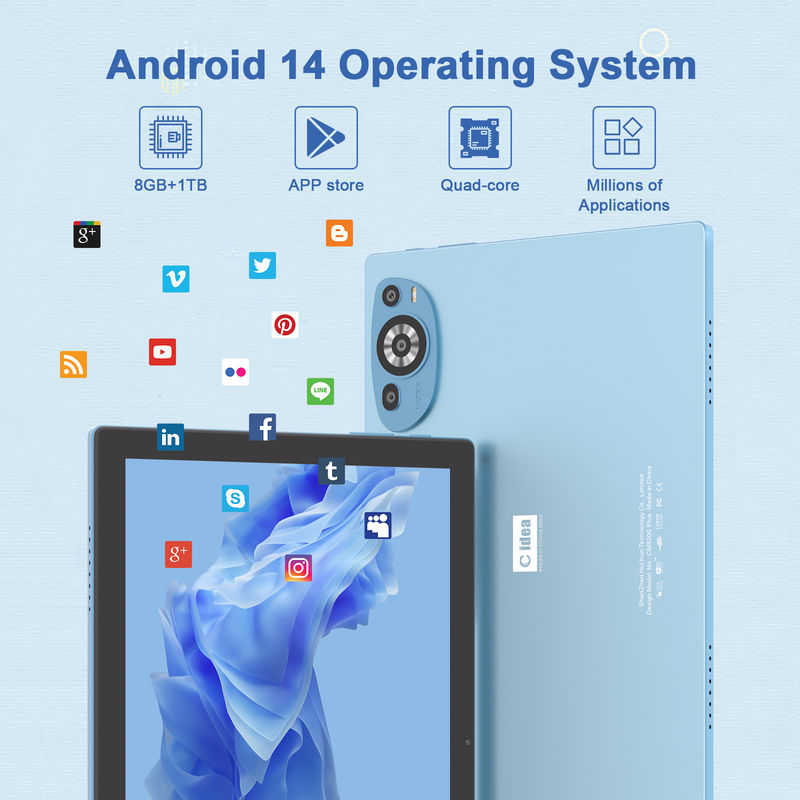 C アイデア Android 14 タッチスクリーン 10.1 インチ タブレット ペン CM8200プラス ブルー
