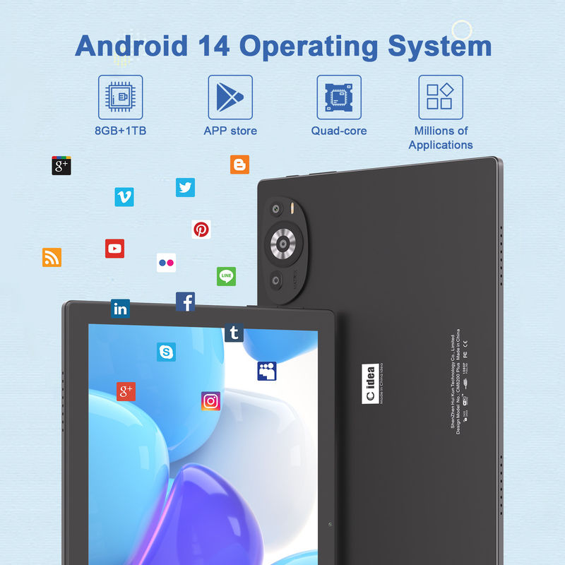 C アイデア 10.1 インチ 5G タブレット サポート キーボード 教育用 アンドロイド タブレット PC M8200 Plus 黒