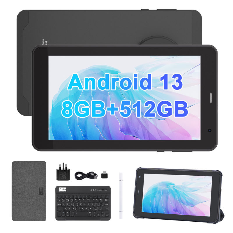 C アイデア Android 13 タブレット 512GB シム付き 7インチ タブレット PC CM518 Pro ブラック
