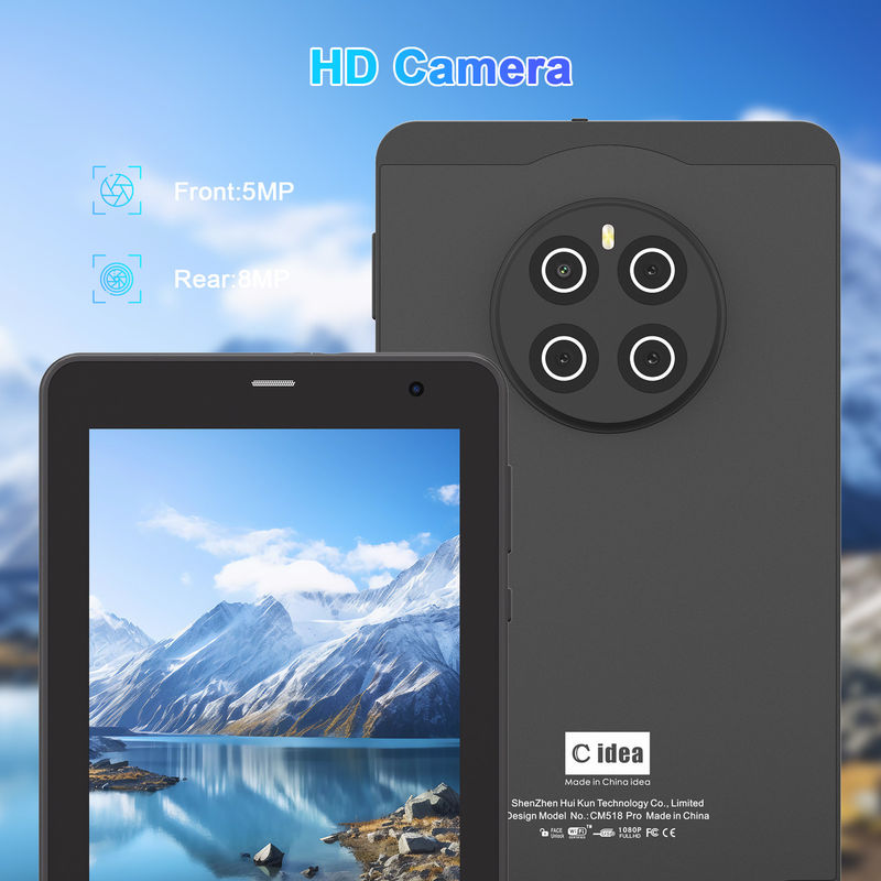 C アイデア Android 13 タブレット 512GB シム付き 7インチ タブレット PC CM518 Pro ブラック