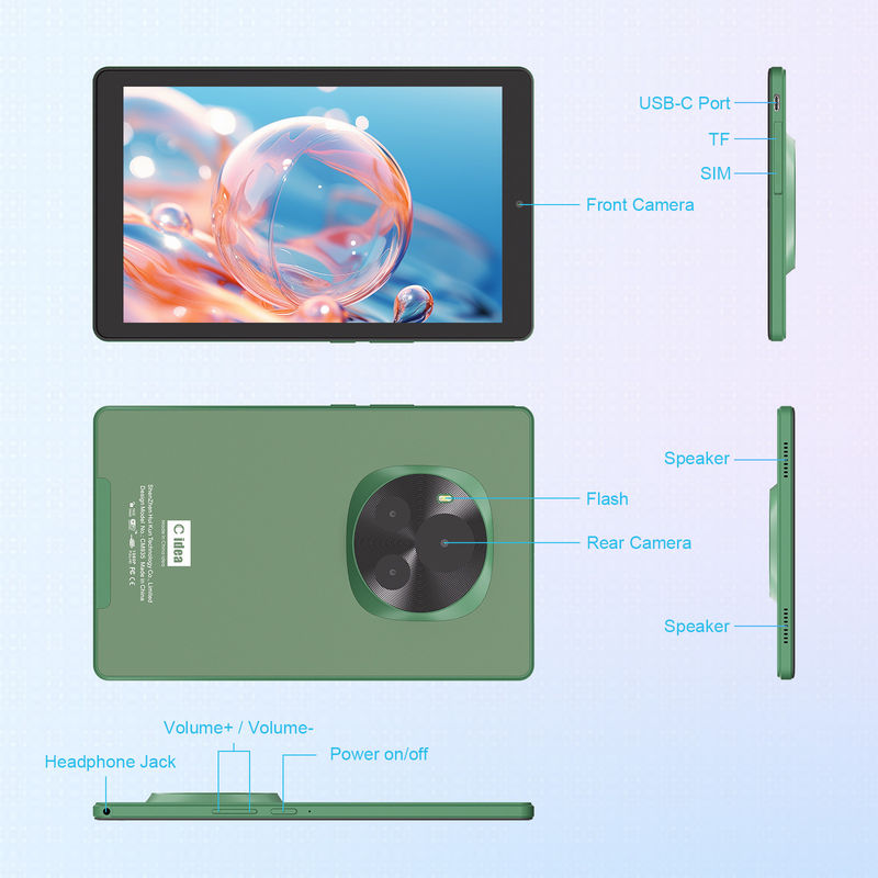 C アイデア 5G 教育 タブレット 800×1280 IPS タッチスクリーン タブレット スタイラスペン CM935 緑