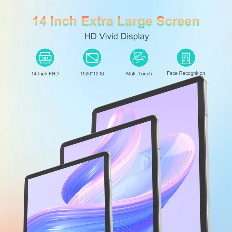 C アイデア 14 インチ タブレット 学生のための長持ち電池教育タブレット CM14000プラス グレー