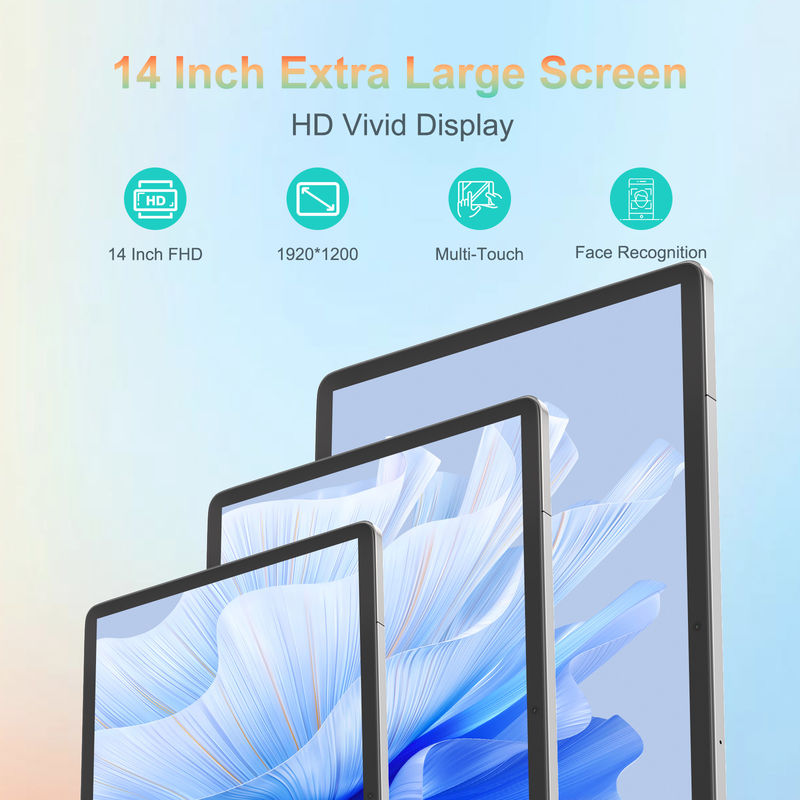 C アイデア 14 インチ タブレット 5G タッチスクリーン タブレット 学生用 CM14000プラス グレー