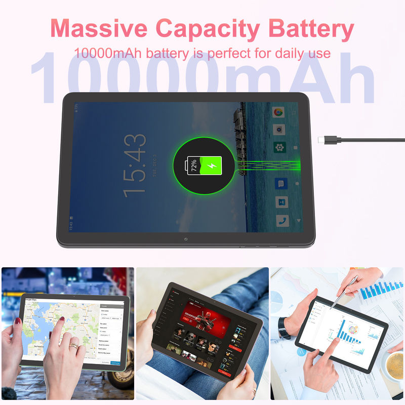 C アイデア 10.1 インチ 5G タブレット シム対応キーボード 教育用 Android タブレット PC M8300 Plus 黒