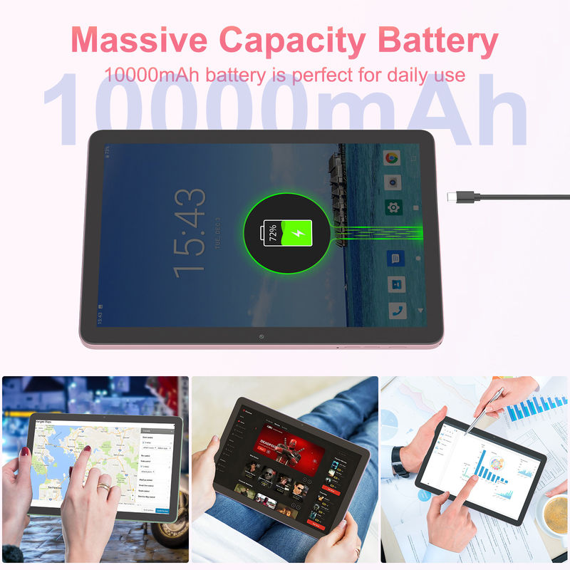 C アイデア 10.1インチ 5g タブレット シンキーボード スマートタブレット PC 教育用 cM8300プラスピンク