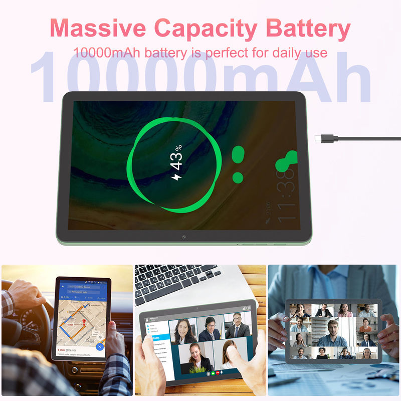C アイデア アンドロイド 5G タブレット シムサポートキーボード 10.1 インチ タブレット PC CM8300プラス グリーン