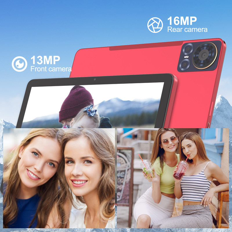 C アイデア タブレット 10.1 インチ 5G LTE タブレット タッチスクリーン タブレット PC For Entertainment CM8300 Plus 赤