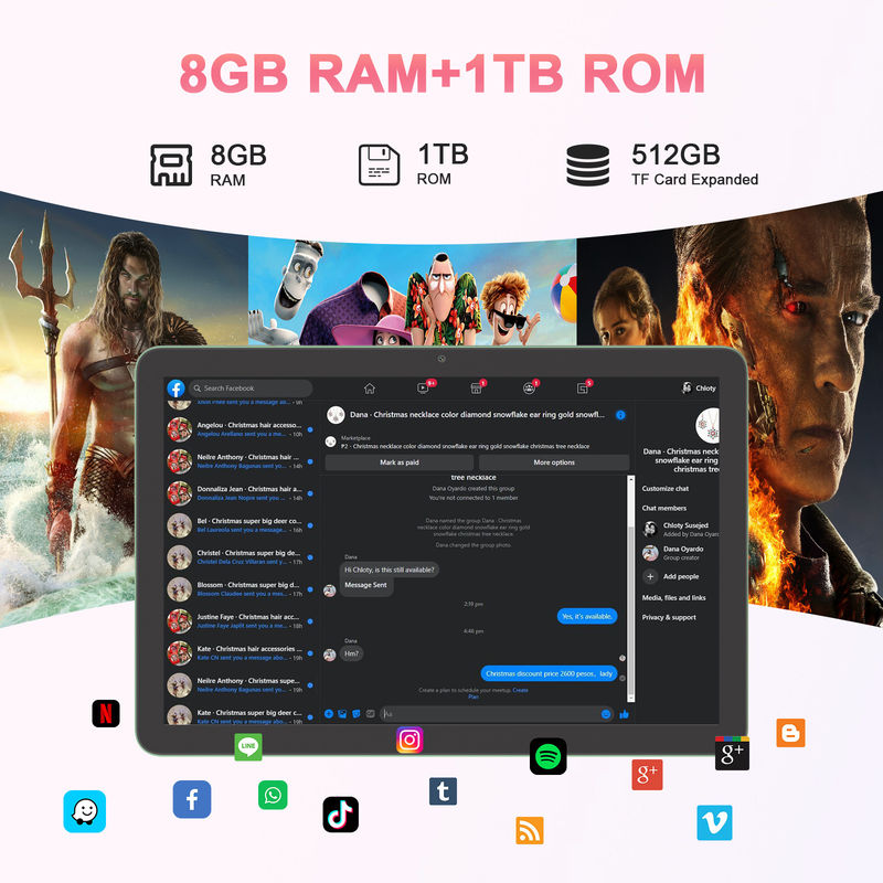 C アイディア 10.1 インチ 5G タブレット MTK クアッドコア Android 14 タブレット PC For Education CM8300 Plus グリーン