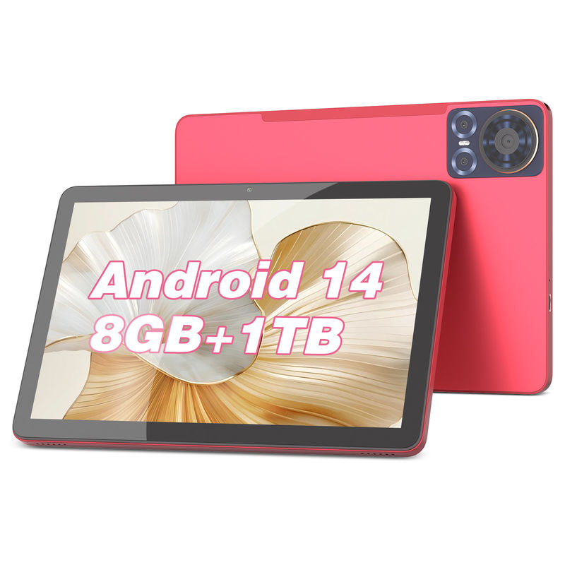 C アイデア タブレット 10.1 インチ 5G LTE タブレット タッチ画面 タブレット PC 日常用 CM8300 プラス 赤