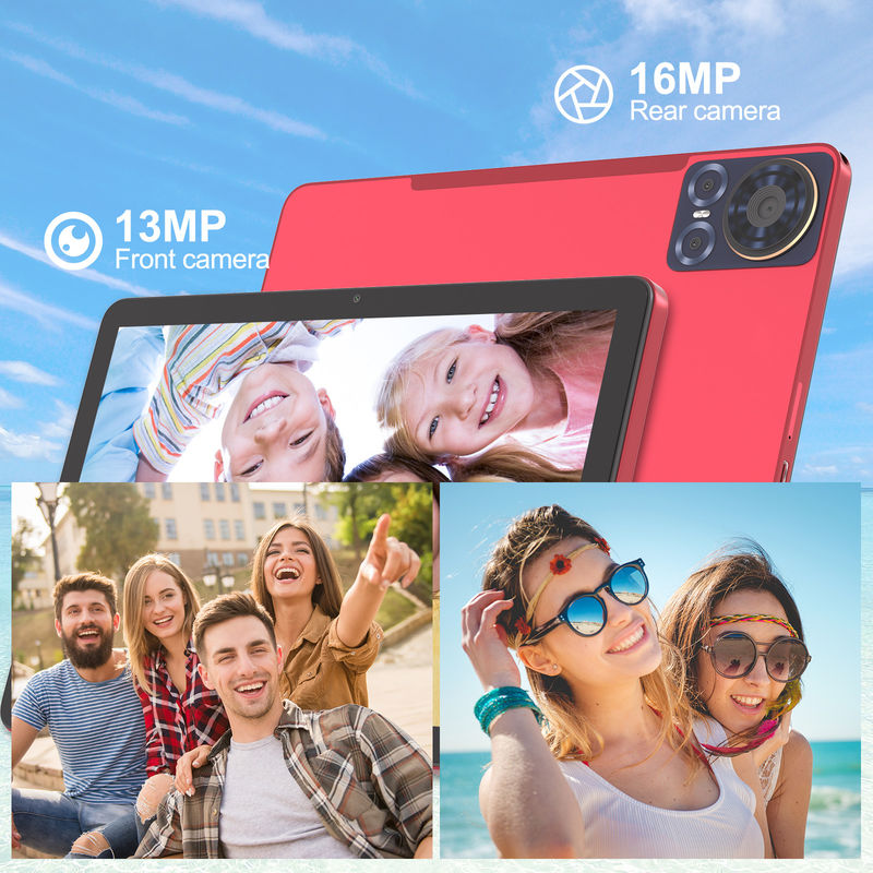 C アイデア タブレット 10.1 インチ 5G LTE タブレット タッチ画面 タブレット PC 日常用 CM8300 プラス 赤