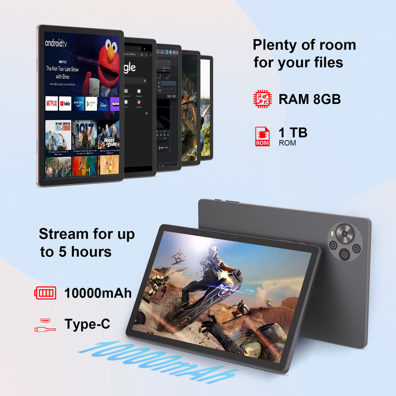 C Idea 10.5インチ タブレットPC 2Kスクリーン 最新Androidタブレット 学生向け Cm10500 Plus グレー