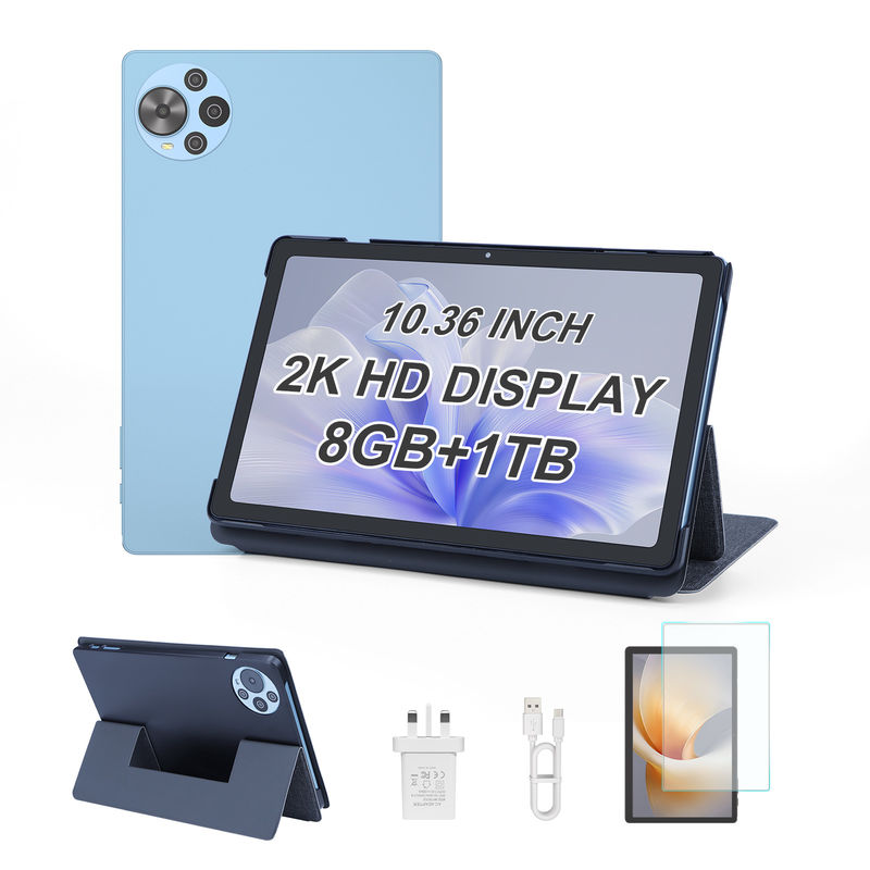 C アイデア 10.36 インチ アンドロイド 14 タブレット 2k スクリーン スマート タブレット PC CM10500 プラス ブルー