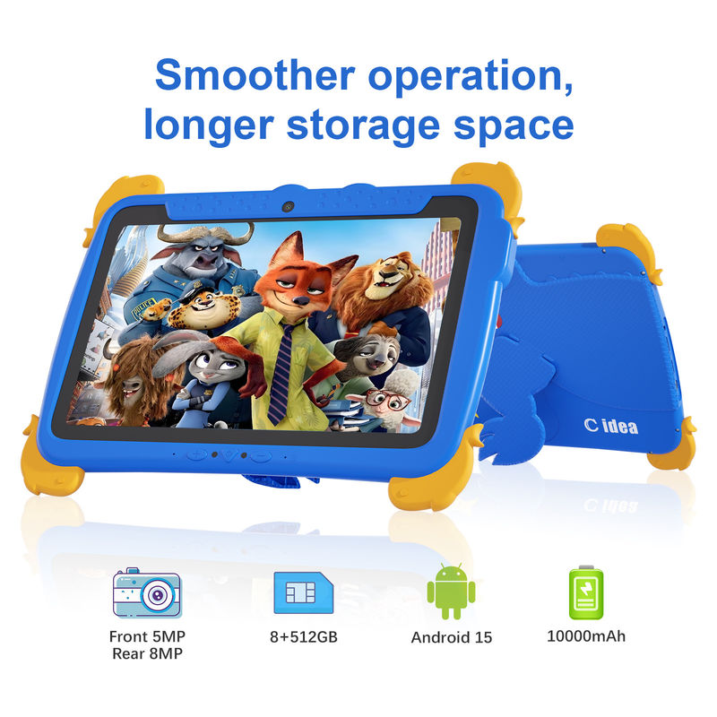Cアイディア 10.1インチタブレット キッドパッド アンドロイド 15 クアッドコアプロセッサと親子コントロール CM10000プラス