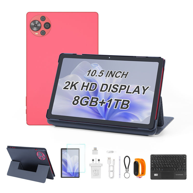 C アイデア アンドロイド 14 タブレット 2k スクリーン キーボードとマウス CM10500プラス レッドを持つ学生のための教育タブレット