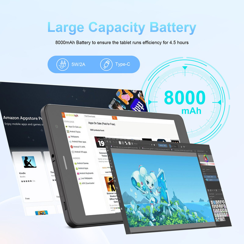 C Idea 5G WiFi タブレット 学生向け SIMサポート付き 8インチ タブレットPC CM817Pro max