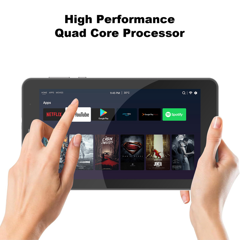 Cアイディア 7インチ Wifi タブレット ケース 8+256GB ストレージ クアッドコア プロセッサ 600x1024 IPS タッチスクリーン CM516 シルバー