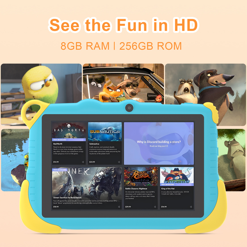 C アイディア 7 インチ Android 15 教育用スマートタブレット CM78 学生用 青