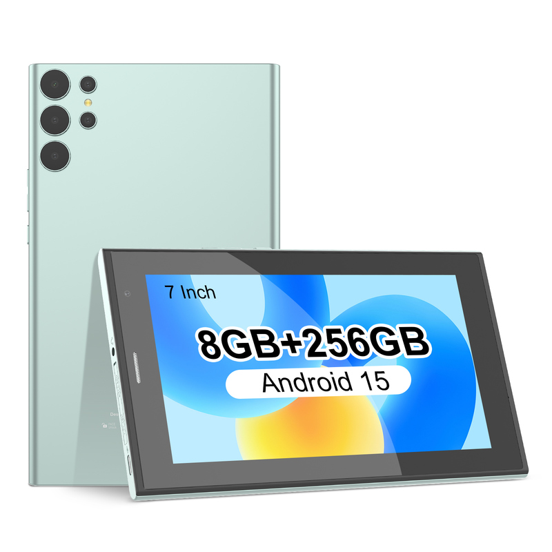 C idea 7インチ Wifi タブレット ケース付き 8+256GB ストレージ クアッドコアプロセッサ 600x1024 IPS タッチスクリーン CM524 グリーン