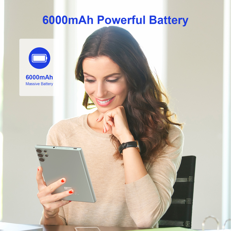 C idea 7インチ Wifi タブレット ケース付き 8+256GB ストレージ クアッドコアプロセッサ 600x1024 IPS タッチスクリーン CM524 グリーン