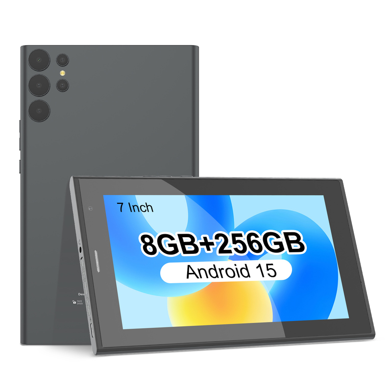 C idea 7インチ Wi-Fi タブレット ケース付き 8+256GB ストレージ クアッドコアプロセッサ 600x1024 IPS タッチスクリーン CM524 グレー