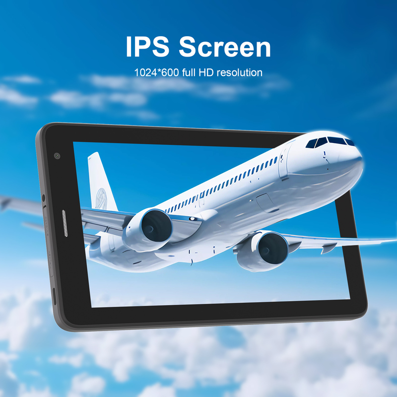 C idea 7インチ Wifi タブレット ケース付き 8+256GB ストレージ クアッドコアプロセッサ 600x1024 IPS タッチスクリーン CM528 ブラック