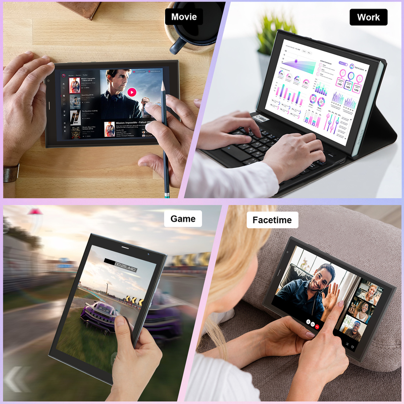 Cアイディア 8インチWiFiタブレット 8+512GBストレージ クアッドコアプロセッサ 800x1280 IPSタッチスクリーンブルー CM824