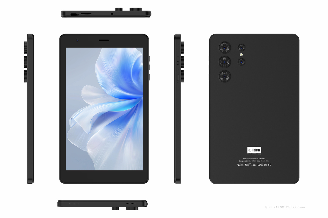 C idea 8インチ Wi-Fi タブレット、8+512GBストレージ、MTK6737クアッドコアプロセッサ、800x1280 IPSタッチスクリーン CM826