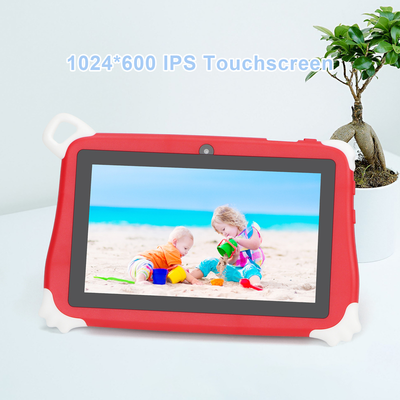 C アイデア Android 15 キッズ タブレット 8+256GB 教育タブレット キッズパッド フレンドリーAPP CM86 赤