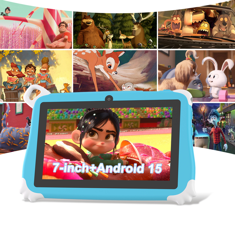 C Idea Android 15 キッズタブレット 8+256GB 教育用タブレット Kidspad フレンドリーAPP CM86 ブルー