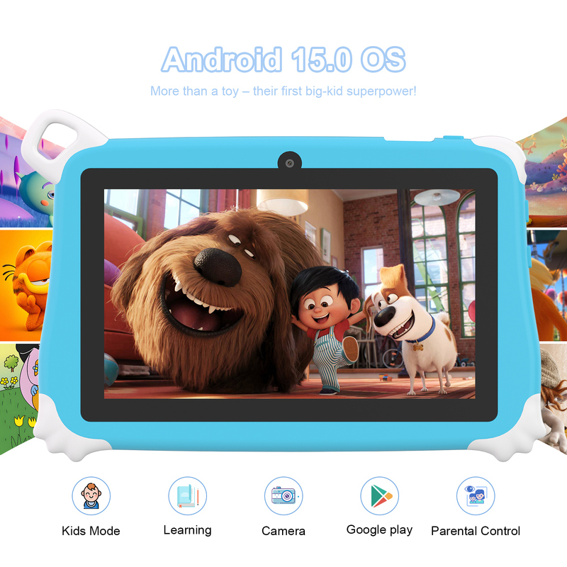 C Idea Android 15 キッズタブレット 8+256GB 教育用タブレット Kidspad フレンドリーAPP CM86 ブルー