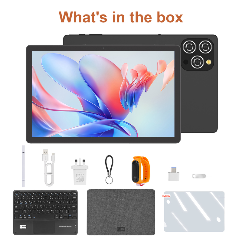 C idea 10.36 inch Android 15 Tablet 8GB RAM 1TB ROM Model CM10016 PLUS BLACK