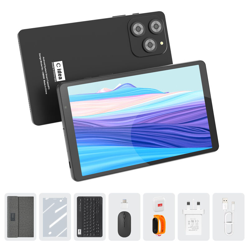 C idea 8 Inch Smart Tablet PC With Keyboard 8GB RAM+512 ROM 800*1340 IPS incell タッチスクリーン ディスプレイ BLACK CM866 試聴する