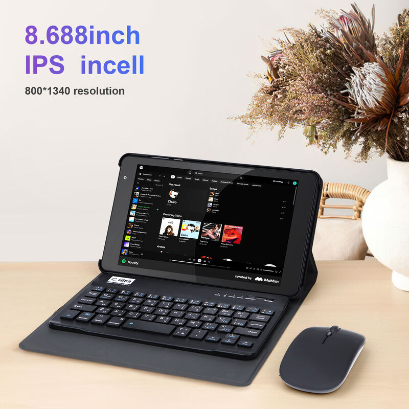 C idea 8 Inch Smart Tablet PC With Keyboard 8GB RAM+512 ROM 800*1340 IPS incell タッチスクリーン ディスプレイ BLACK CM866 試聴する