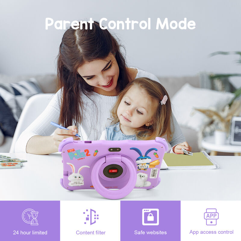 C アイデア ユース 7 インチ タブレット Android 16 TFカードスロット,Wi-Fi,8GB +256GB,1024*600 CM89