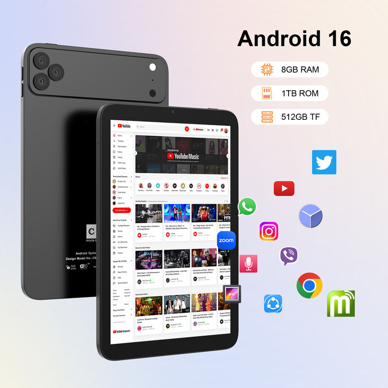 C idea 10.1インチ Android WiFi タッチスクリーン ブラック タブレットPC 5Gキーボード クアッドコア CM10017Air