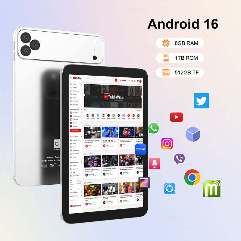 Cアイディア 10.1インチ Android WiFiタッチ画面 5Gキーボード 4コア CM10017Airの青いタブレットPC