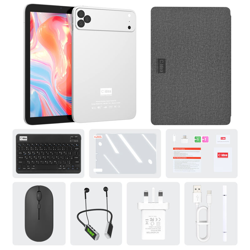 Cアイディア 10.1インチ Android WiFiタッチ画面 5Gキーボード 4コア CM10017Airの青いタブレットPC