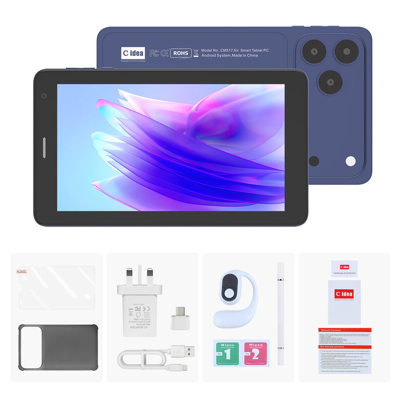 C idea 7インチ Android スマートタブレット 8+256GB 8*CortexTm-A53 WiFi タブレット HD タッチスクリーン CM517 air