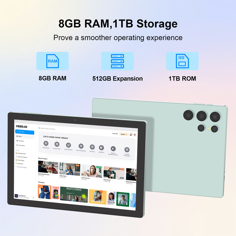 C アイデア 10インチ アンドロイド タブレット スナップドラゴン CPU 学生用キーボード CM9000ultra Green