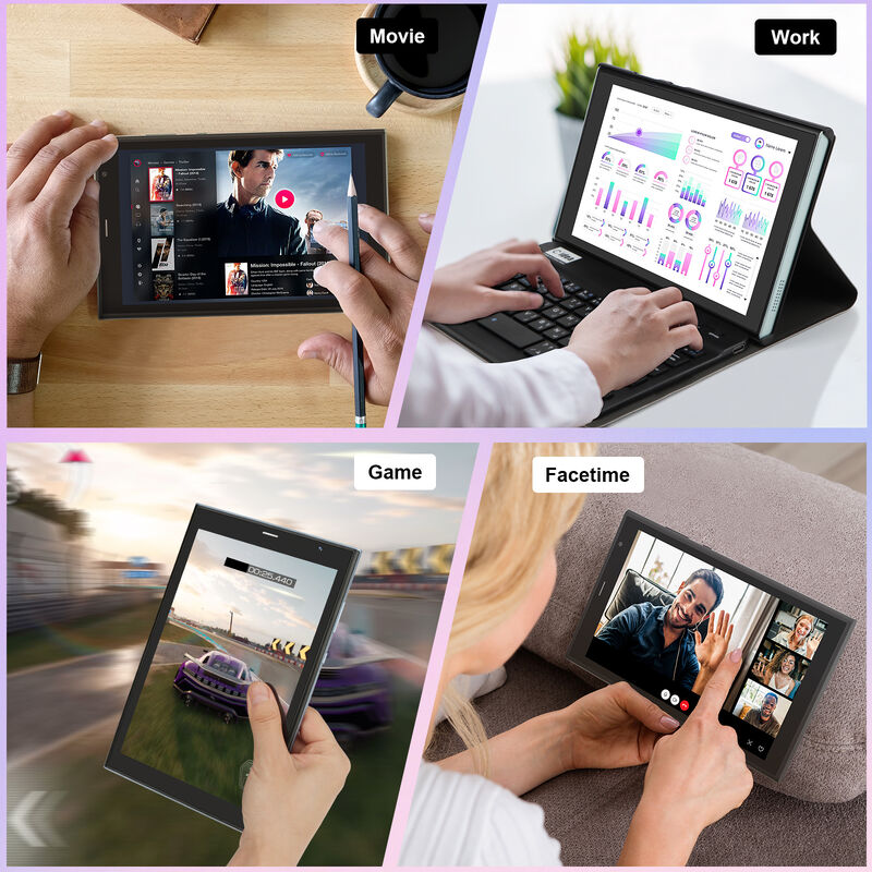 C アイデア CM824 超8インチ アンドロイド 16 ビジネス タブレット クワッドコア 8GB 512GB ストレージ FHD タッチスクリーン デュアルカメラ タブレット (ブラック)